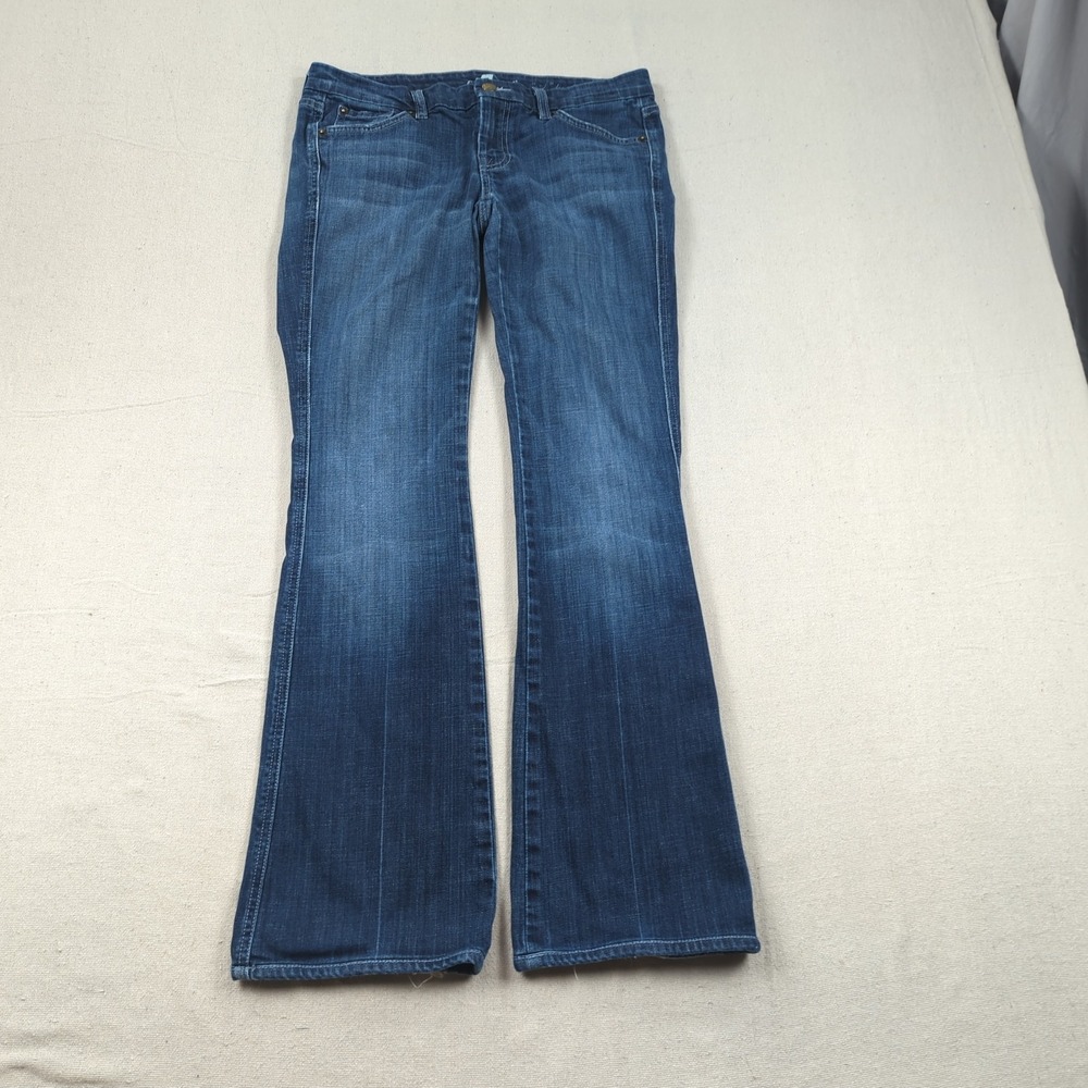 7‎ for all Mankind Jeans Womens 29 Blue Boot Cut A Pocket Casual Western Cowgirl
